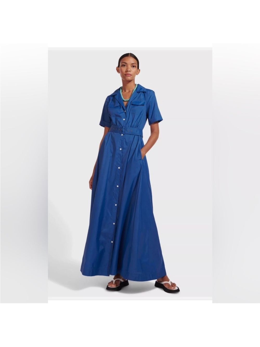 Staud Millie Maxi Shirt Dress 8
